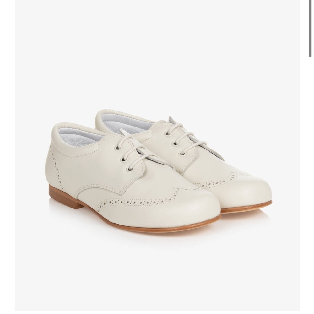 Classic Cream Kids Dress Shoes